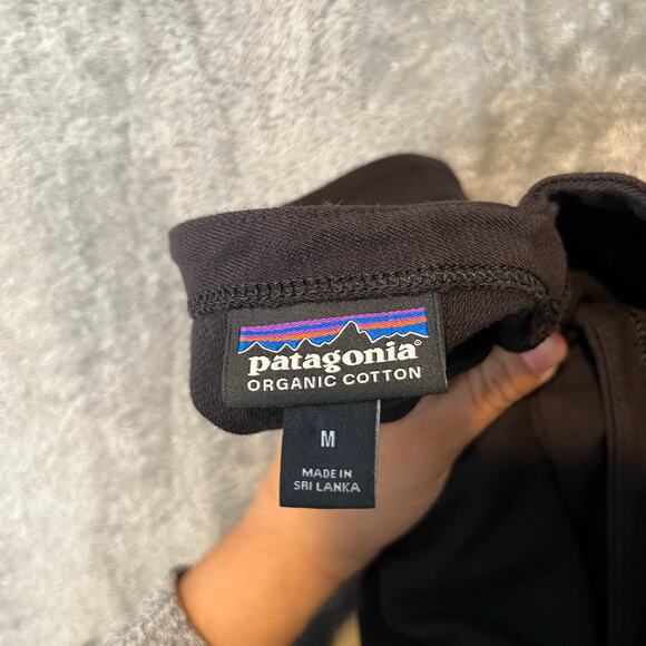 Patagonia Size Medium Women’s Organic Cotton Roaming‎ Jumpsuit Black - Picture 9 of 9